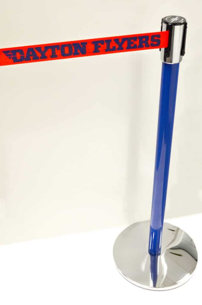 Tensabarrier Dayton Flyers Custom Stanchion Post